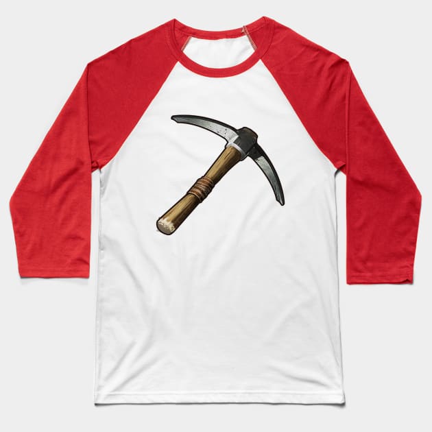 Pickaxe: for getting stone Baseball T-Shirt by rustafarian